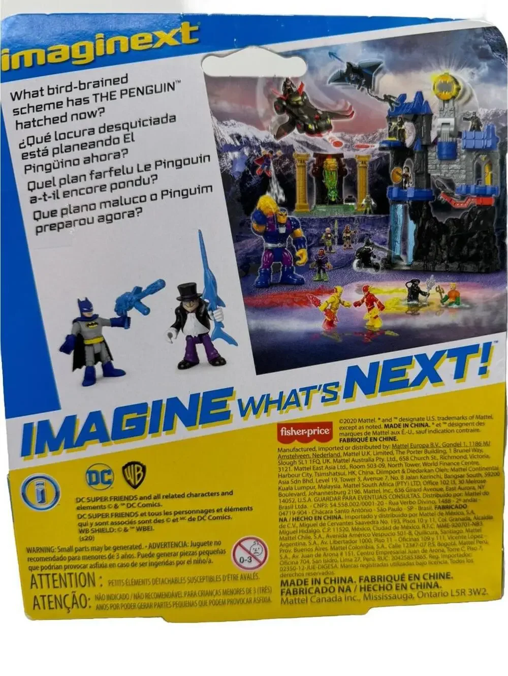Lot Of 4 Imaginext DC Super Friends Action Figure Batman Penguin Rookie Catwoman